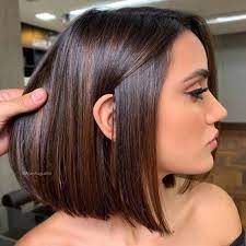 Rich Chocolate Lob Hairstyle Chocolatebrownhair Bob Hairstyles For Thick Wavy Bob Hairstyles Medium Bob Hairstyles