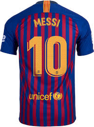 Messi might be thinking about joining psg — rivaldo. Nike Messi 2018 19 Fc Barcelona Home Jersey Mens Soccer Zone Usa