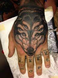 Wolf Tattoo Looks Awesome Tattoos Hand Tattoos Ink Tattoo
