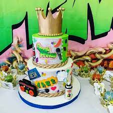 The fresh prince backdrop for baby shower graffiti brick photography background 5x3ft colorful wall necklace 80s 90s 1st birthday backdrop boy party decorations hip hop babyshower photo booth props visit the ticuenicoa store. Fresh Prince Baby Shower Cake Legally D Licious Llc Facebook