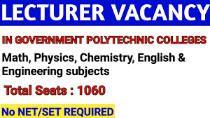 Search and apply for english lecturer jobs. Lecturer In Government Polytechnic College Vacancies 2020 Youtube