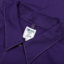 Needles X Smith S Cotton Twill Coverall Purple Feature