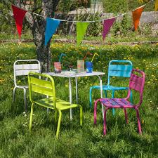 Salon Metal Blanc Pour Enfant Salon De Jardin Enfant Mobilier Jardin Jardin Pour Enfants