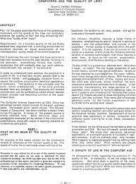 The most important aspect of computer science is problem solving, an essential skill for life. Computers And The Quality Of Life Acm Sigcas Computers And Society