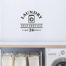Laundry Self Service Open 24 Hours Home Wall Decor Deca Https Www Amazon Com Dp B071lpwg1y R Wall Decor Decals Diy Laundry Room Signs Laundry Room Signs