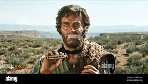 USA. Henry Fonda in a scene from the (C)Paramount film: Once Upon a Time in  the West (1968). Plot: A mysterious stranger with a harmonica joins forces with  a notorious desperado to