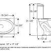 It is ada compliant toilet with comfort height of 16.5 inches i.e. 1