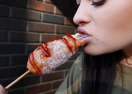 Where can you find a Korean Cheesy “corn dog”? At our house 😂. Me and my  sister are obsessed with Korean street food so I made some. Half hot dog,  half mozzarella