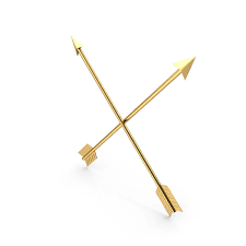Arrows can be modified to imbue status effects on players and mobs. Crossed Golden Arrows Png Images Psds For Download Pixelsquid S111803096