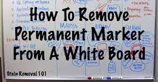 How To Remove Permanent Marker From White Board