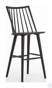 How tall is a standard windsor kitchen stool? Belfast Black Oak Lewis Windsor Bar Stool From Fourhands Coleman Furniture