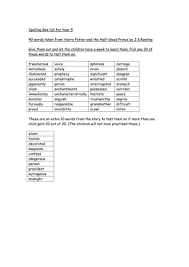 Hold Your Own Spelling Bee For Ks2 Book Week Spelling Bee Book Week Spelling Lists