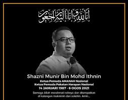 Pakatan youth chief shazni munir tests positive. U4bjfpcc0qstqm