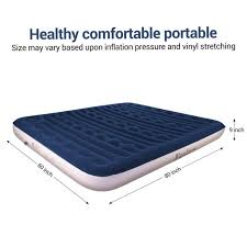 80x60x9 Inches Inflatable Bed No Leakage Camping Home Air Mattress Air Bed With Rechargeable Pump Walmart Com Air Mattress Camping Inflatable Bed Air Bed