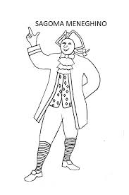 Da meneghino, nome di una maschera milanese del teatro settecentesco e ottocentesco. Maschera Tradizionale Di Meneghino Creaconlacarta