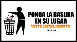 Vero's tweet - "Este #6deJunio, ponga la basura en su lugar 😏 Limpiemos a  México de políticos que no dan resultados pero si muchas excusas.  #VotoInteligente " - Trendsmap