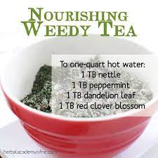 Nourishing Weedy Tea Herbal Teas Recipes Herbalism Tea Blends Recipes