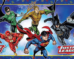 Justice League Party Table Cover Justice League Party Superhero Party Food Comic Party