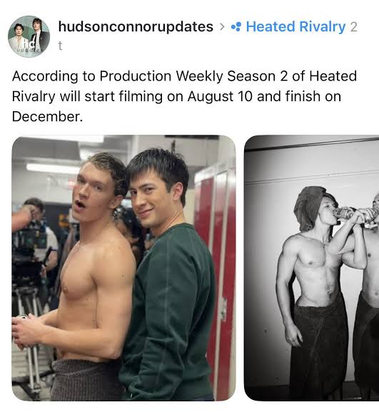 Heated Rivalry season 2 news: allegedly being filmed between August and December : r/hudcon