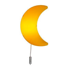 Ikea Smila Mane Mane Yellow Moon Shaped Kid S Wall Light Lamp Childrens Lighting Wall Lamp Ikea Kids