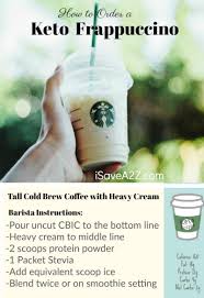 Fun and imaginative coloring pages for children. How To Order A Keto Frappuccino From Starbucks Printable Card Included Isavea2z Com