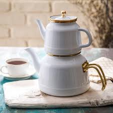 Maybe you would like to learn more about one of these? Emsan Troy Induction Based Enameled Teapot Set White Emaye Caydanlik Turcamart