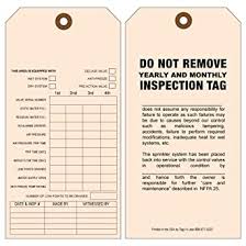 An example would be to add yellow for the second month of any quarter and blue for the third month in any quarter. Tags 4 Less Custom Fire Sprinkler Inspection Tags Maintenance Record Tag Quarterly Yearly Monthly 100 Per Order Choose Color On Customization 3 3 4 X 7 1 2 Amazon Com Industrial Scientific