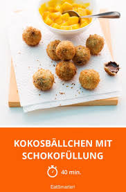 Kokosballchen Mit Schokofullung Rezept Lebensmittel Essen Rezepte Kokos