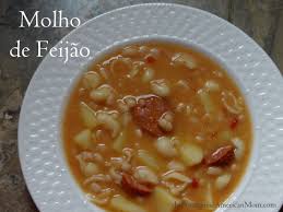 This portuguese dish is a deliciously hearty and rustic soup. Portuguese Bean Soup Molho De Feijao Portuguese Recipes Bean Soup Recipes Portuguese Bean Soup