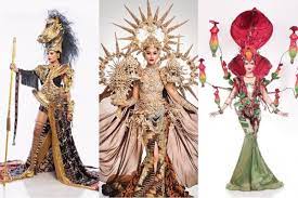The costume represents the perito moreno glacier found in the province of santa cruz accented with the southern seagull wings and subtle colors of the aurora borealis. 9 Traditional Costume Paling Unik Di Puteri Indonesia 2020