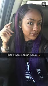 Justine Skye Snapchat Purple Hair Dramatic Hair Fox Hair Dye