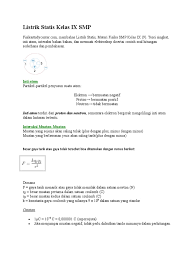 Maybe you would like to learn more about one of these? Soal Listrik Statis Kelas Ix Smp Pdf