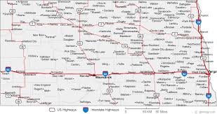 Map Of North Dakota Cities North Dakota Road Map