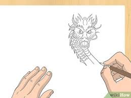Color asian dragon tattoo illustration. How To Draw A Chinese Dragon 8 Steps With Pictures Wikihow