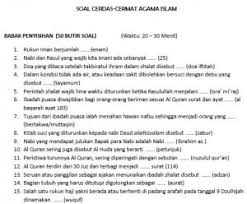 Check spelling or type a new query. Soal Cerdas Cermat Agama Cca Islam Soalujian Net