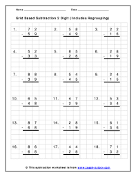 During kindergarten and first grade, it is really. Subtraction Regrouping Worksheets For Grade 1 Fill Online Printable Fillable Blank Pdffiller