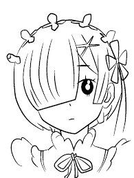 Find lots of easy and adult coloring books in pdf format online at primarygames. Rem And Ram Anime Coloring Page B111 Coloring Pages Distributor