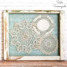 Maybe you would like to learn more about one of these? Framed Doilies As Shabby Chic Wall Decor In An Old Window Frame