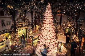 Christmas tree, live or artificial evergreen tree decorated with lights and ornaments as a part of christmas festivities. Beautiful Christmas Trees Around The World 2 Chinadaily Com Cn