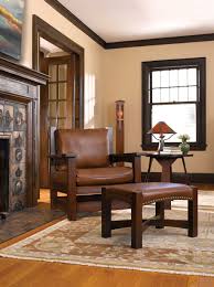 Stickley Eastwood Chair And Ottoman Stickley Furniture Craftsman Furniture Craftsman Living Rooms