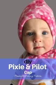 Pixie and Pilot Caps- PDF Sewing Pattern