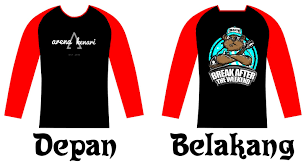 Bahan cotton combed 20s, 24s, 30s. Kaos Raglan Komunitas Arena Kenari Aa Media Network It Design And Printing Solution