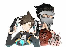 Tracer X Genji Overwatch Genji Overwatch Overwatch Funny