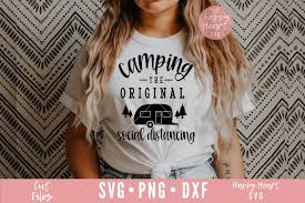 You can see that each color is on a different layer so they will each cut on a different mat. Camping The Original Social Distancing Svg 768742 Cut Files Design Bundles