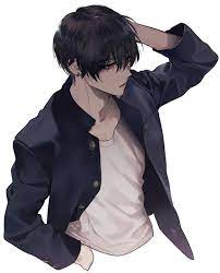 A brooding character with messy black hair, which though messy looks perfect, and dark pretty eyes. Pin By Ali Kareem On B G Anime Eyes Aesthetic Anime Handsome Anime Guys