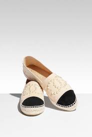 Espadrilles Suede Calfskin Imitation Pearls Beige Black Chanel Chanel Shoes Espadrilles Espadrilles Chanel Shoes