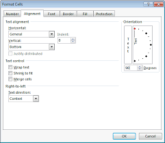 ms excel 2013 rotate text in a cell