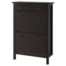 Amazon fr ikea meuble chaussure. Hemnes Armoire A Chaussures 2 Casiers Brun Noir 89x127 Cm Ikea