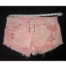 Billabong Lace Up Tie Dye Pink Shorts