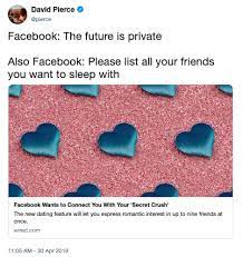 And to engage in dating on facebook you have to go to the dating home. Facebook Dating Know Your Meme